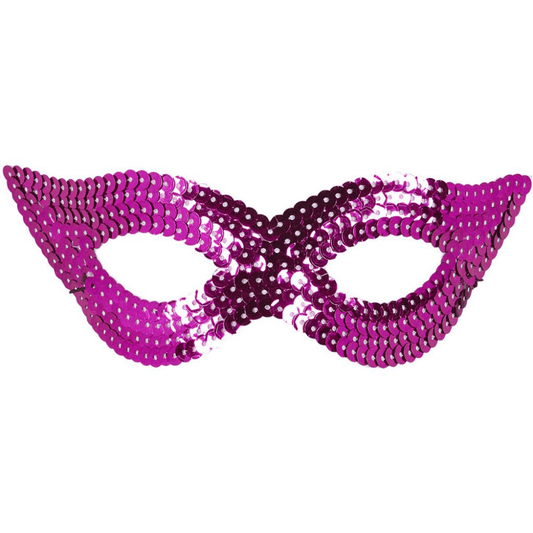 Alpha 55 masque loup Masque Loup à Sequins Fuchsia – Scintillant & Festif