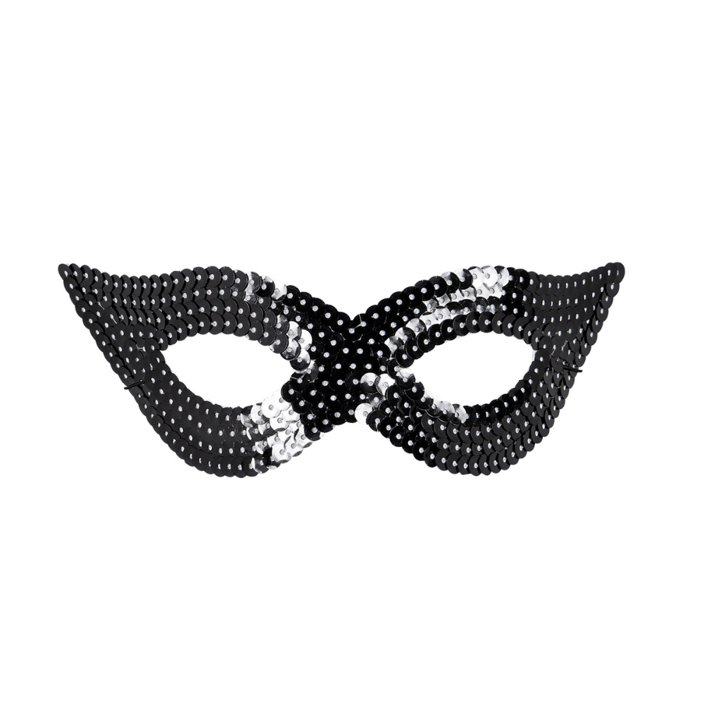 Alpha 55 masque loup Masque Loup à Sequins Noir – Chic & Mystérieux