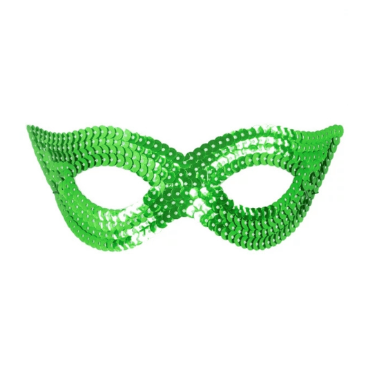 Alpha 55 masque loup Masque Loup à Sequins Vert – Scintillant & Original