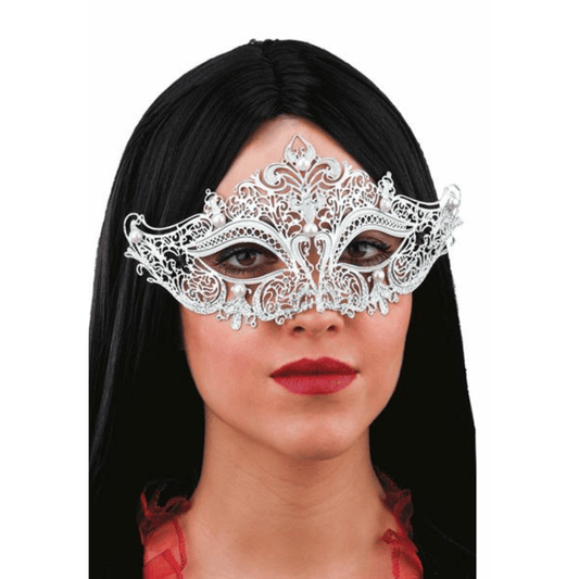 Alpha 55 masque loup Masque Loup Métal Argent Adulte – Chic & Raffiné