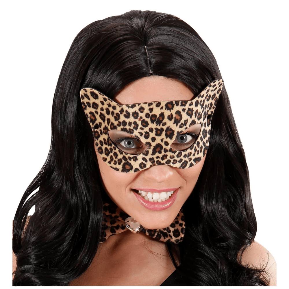 Alpha 55 masque loup Noir Masque loup léopard – Chic & sauvage