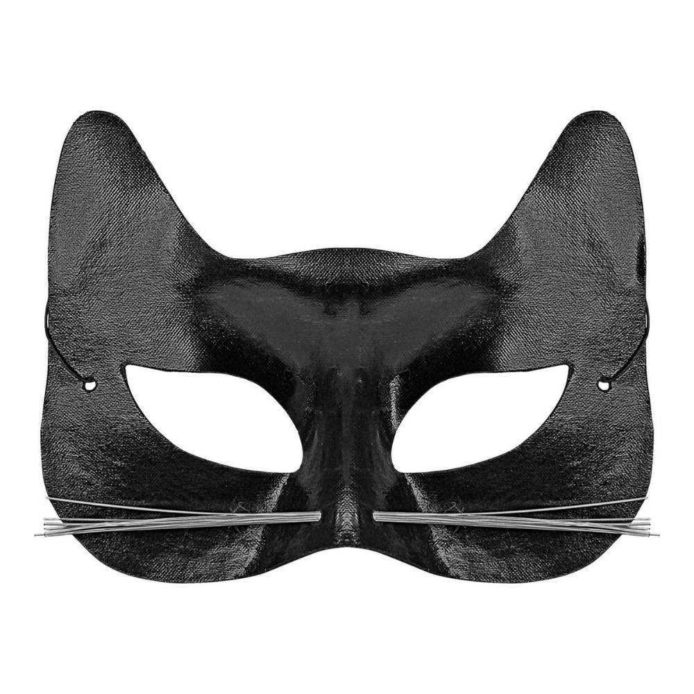 Alpha 55 masque loup Noir Masque yeux chat noir avec moustaches – Déguisement fun