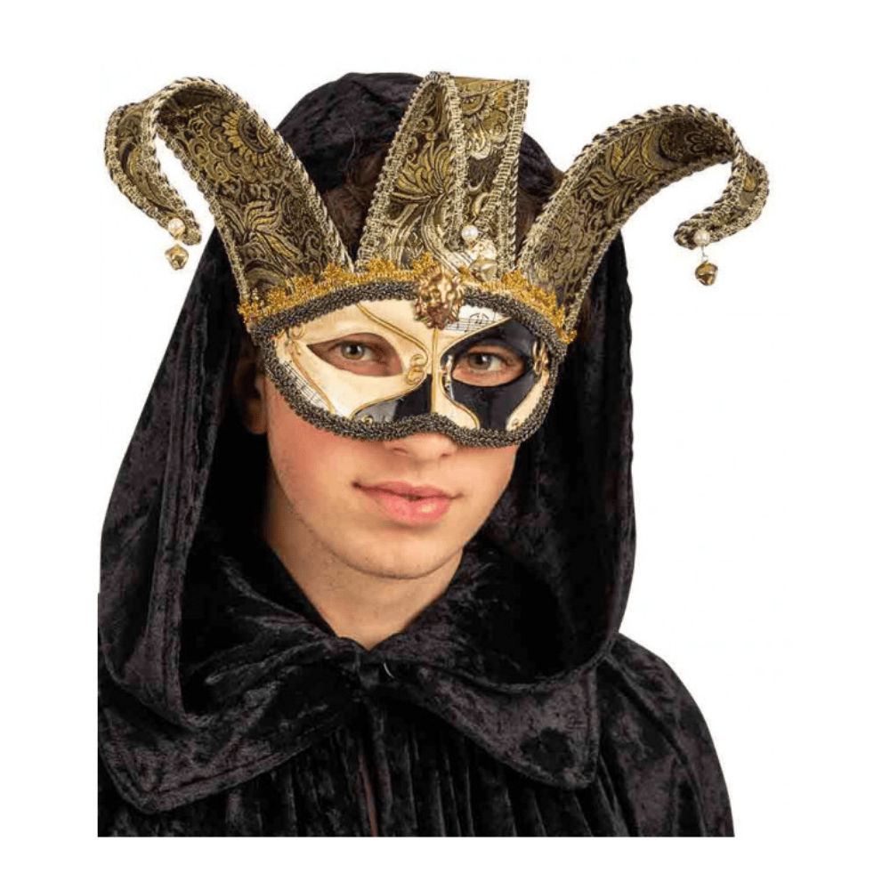 Alpha 55 masque loup Noire Loup Venise Joker Cloches – Déguisement