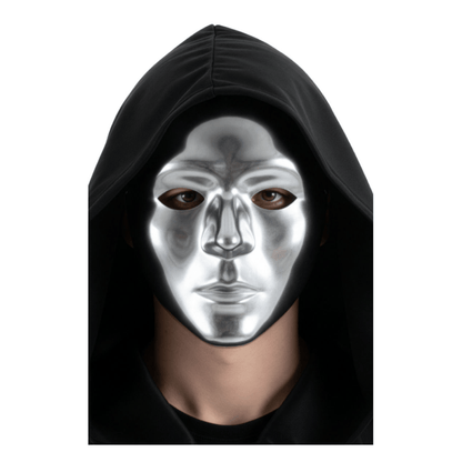 Alpha 55 masque neutre Argent Masque Neutre en Plastique – Halloween