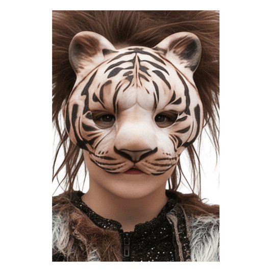 Alpha 55 masque neutre Demi-Masque Tigre – Déguisement Animal