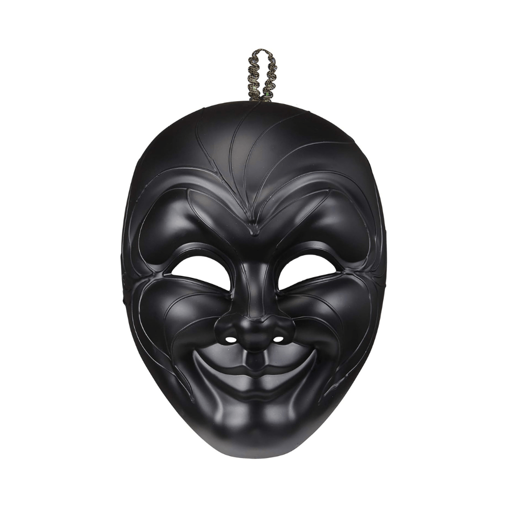 Alpha 55 masque neutre Masque Opéra Souriant Noir – Déguisement