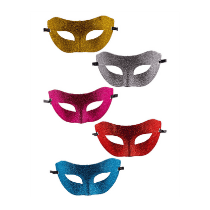 Alpha 55 Masque plastique à paillettes – Festif & scintillant