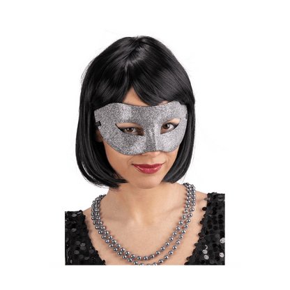 Alpha 55 Masque plastique à paillettes – Festif & scintillant