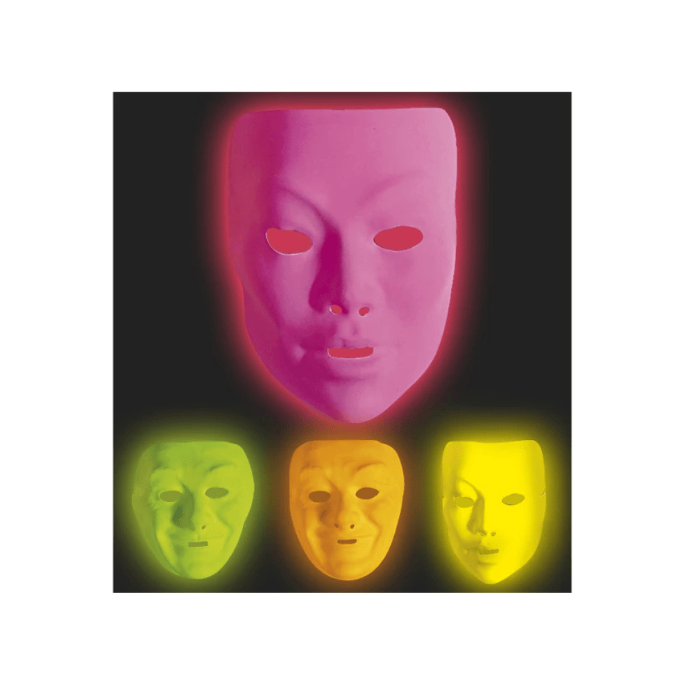 Alpha 55 Masque Plastique Neutre Fluo 4 Assortiments