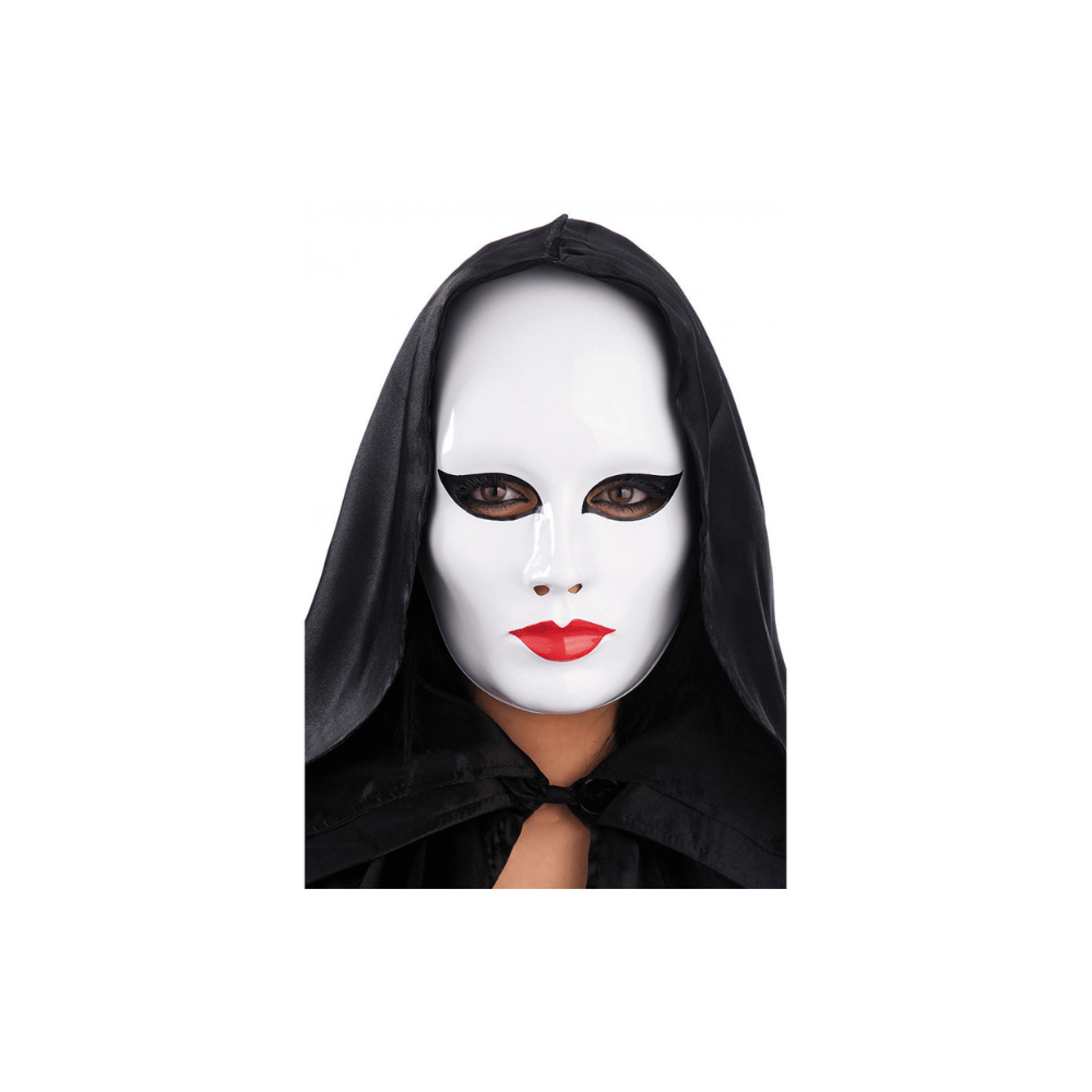 Alpha 55 Masque Plastique Neutre Maquillé Blanc Halloween