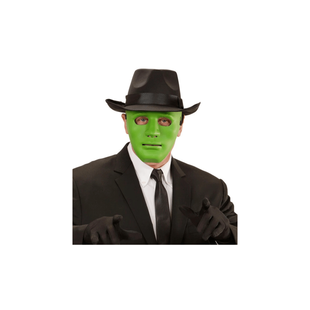 Alpha 55 Masque Plastique Neutre Vert Déguisement