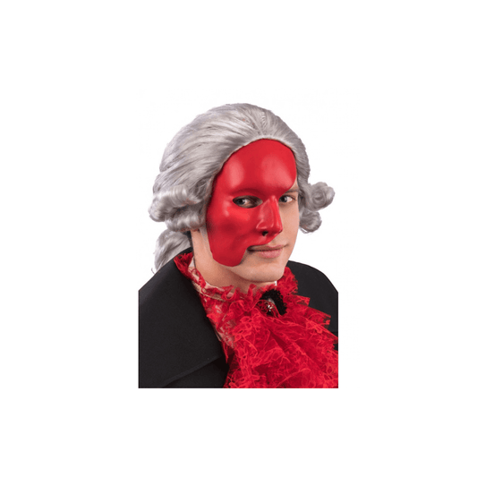 Alpha 55 Masque Plastique Opéra Lune Rouge Halloween