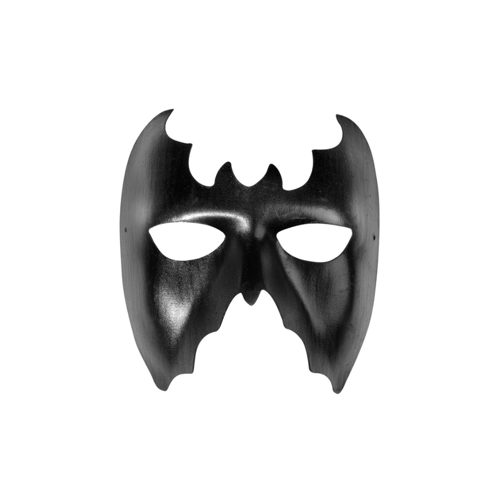 Alpha 55 Masque PVC Sans Menton Chauve Souris Noir