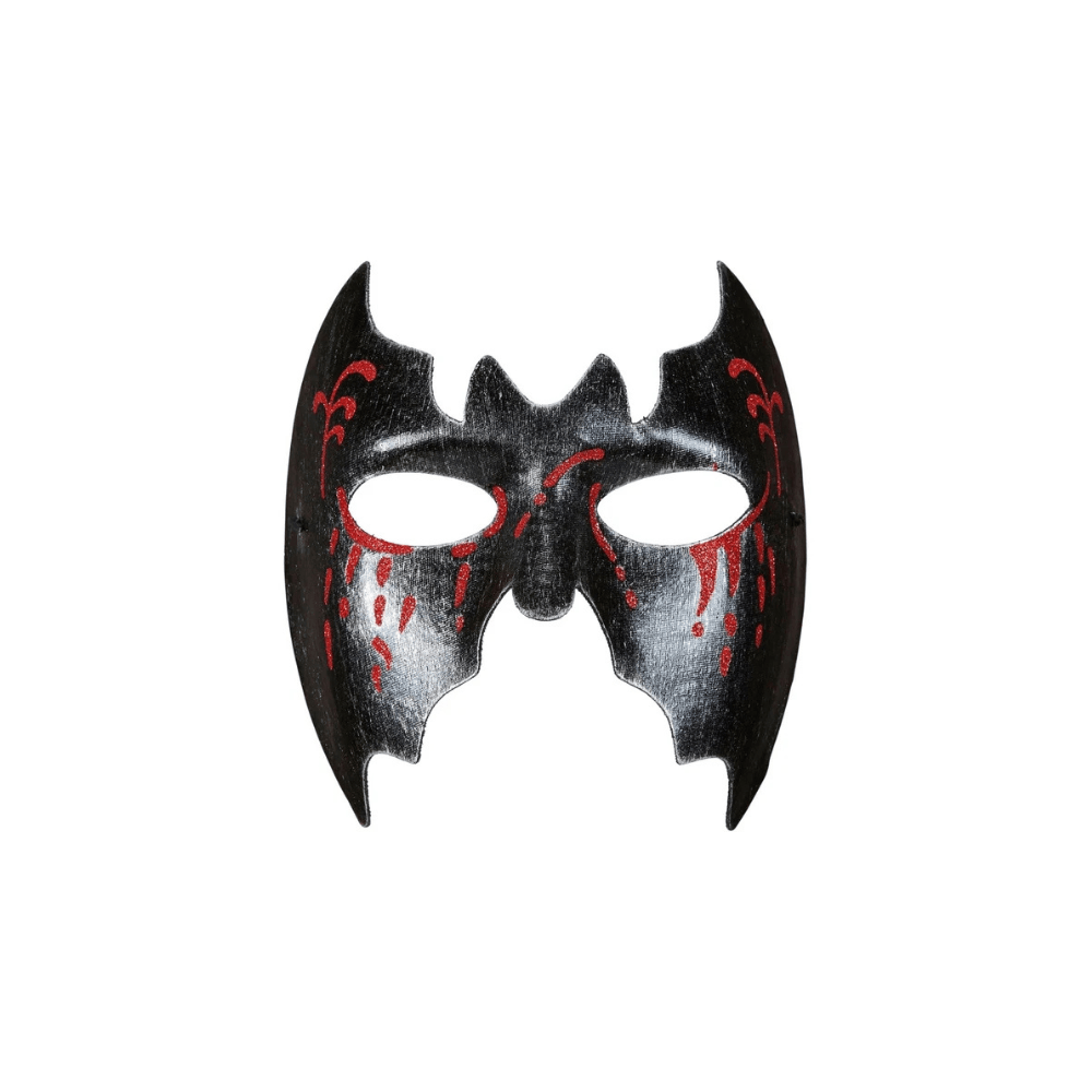 Alpha 55 Masque PVC Sans Menton Chauve Souris Sang Noir