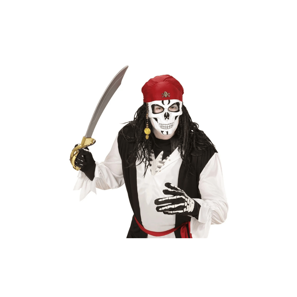 Alpha 55 Masque Rigide Pirate Blanc Halloween Déguisement