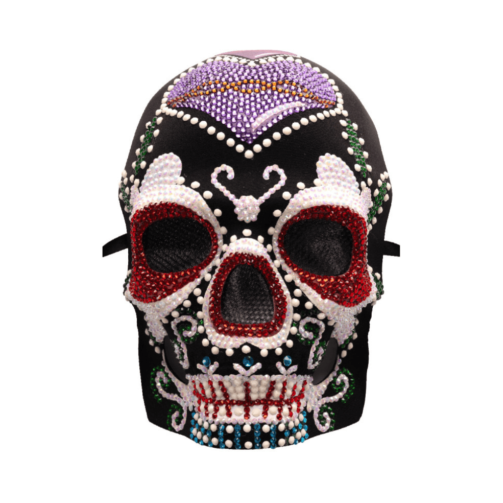 Alpha 55 Masque Squelette Orné de Strass – Déguisement Halloween