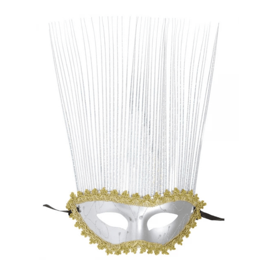 Alpha 55 Masque Venise / Crête Argent – Élégant & Mystérieux