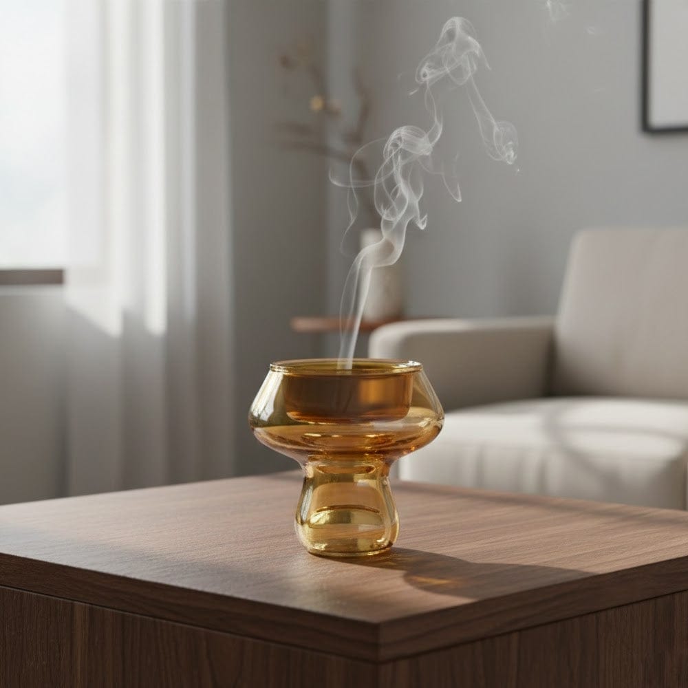 Alpha 55 Mbikhra Champignon Design – Encensier Élégant