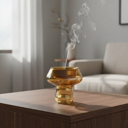 Alpha 55 Mbikhra Champignon Design – Encensier Élégant