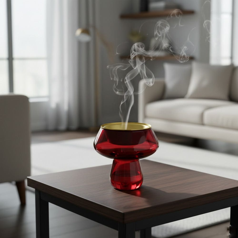 Alpha 55 Mbikhra Champignon Design – Encensier Élégant