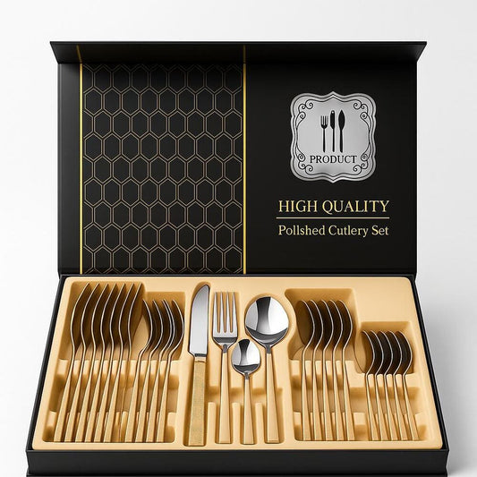 Alpha 55 Ménagère 24 Pièces en Inox – Élégante & Durable