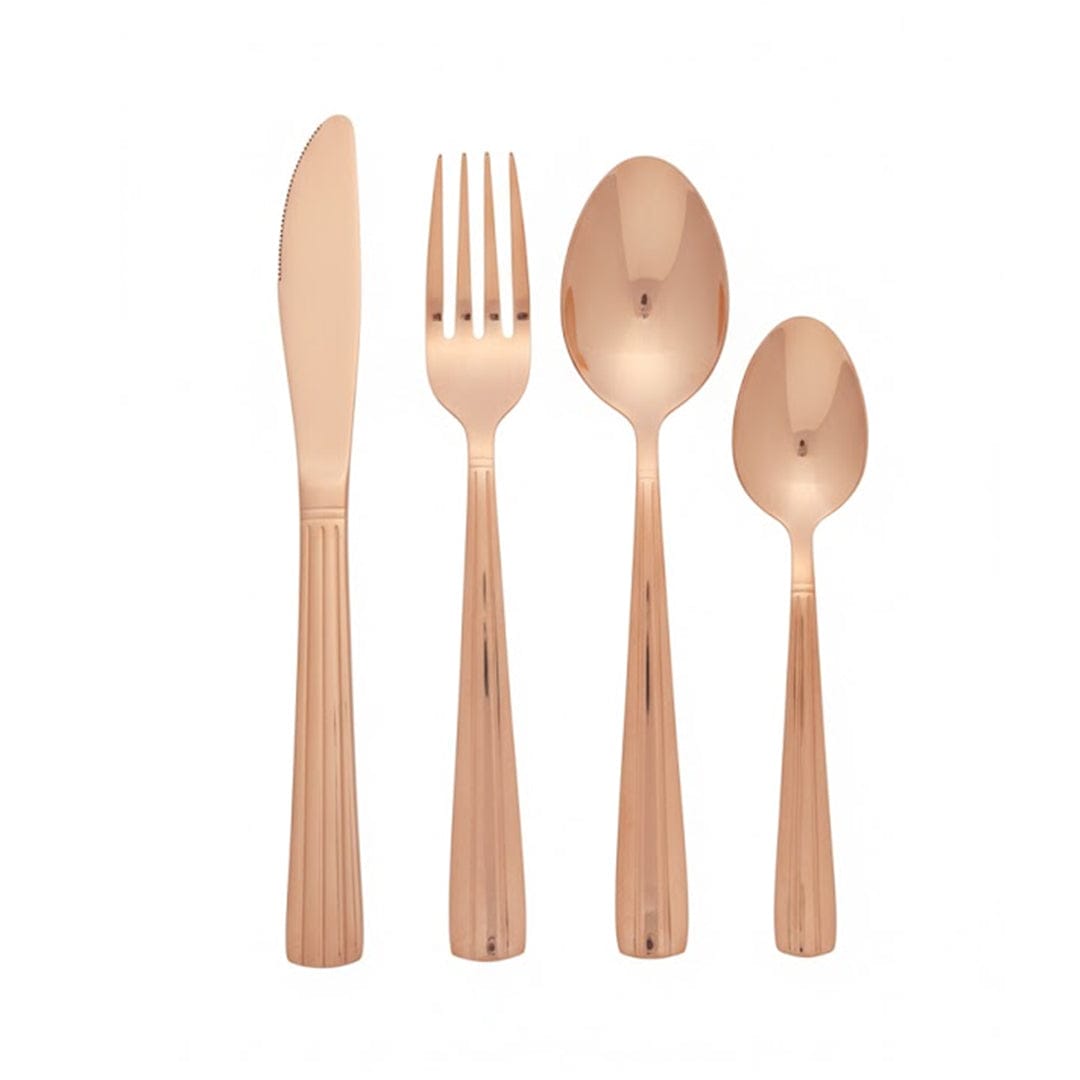 Alpha 55 Ménagère 24 pièces inox cuivre – Élégance & qualité