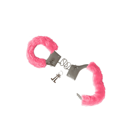 Alpha 55 menottes Menottes en Peluche Rose Accessoire Déguisement