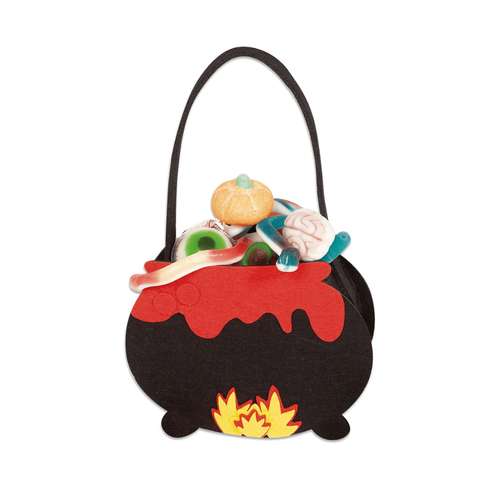 Alpha 55 menottes Porte-Bonbons Chaudron en Feutrine 23 cm – Halloween
