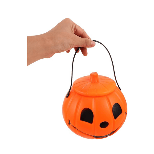 Alpha 55 menottes Porte Bonbons Plastique Citrouille Orange 18 cm