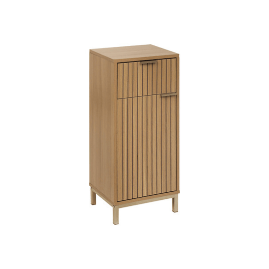 Alpha 55 Meuble bas Tasso 2 portes effet bois naturel