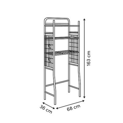 Alpha 55 Meuble Buanderie Linea 163 cm en métal