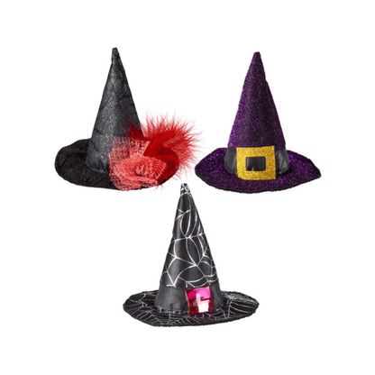 Alpha 55 mini-chapeau Mini Chapeau Sorcière 3 Assortiments Halloween