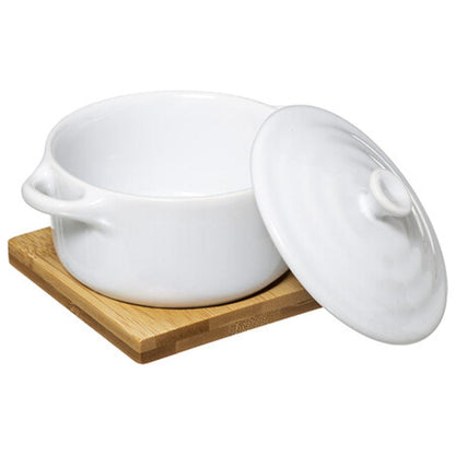 Alpha 55 Mini cocotte avec plateau en bambou