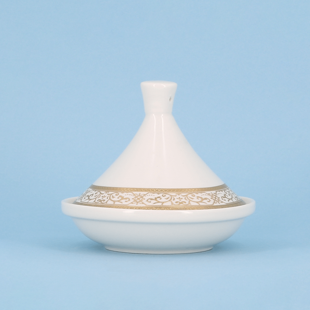 Mini-tajine en porcelaine décoré 12 cm