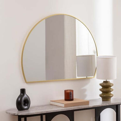 Alpha 55 Miroir Alice en métal doré – Chic & intemporel