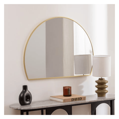 Alpha 55 Miroir Alice en métal doré – Chic & intemporel
