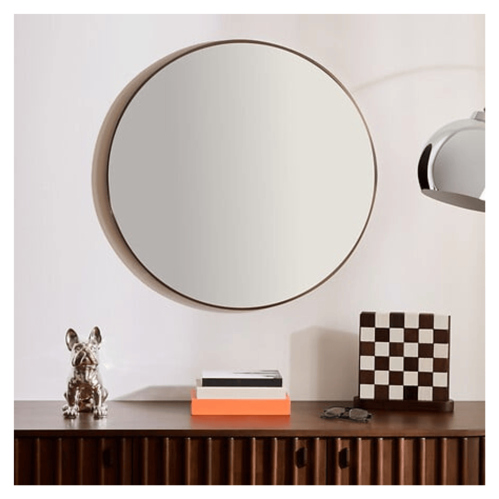 Alpha 55 Miroir Alice Ø50 cm Ambre – Décoration Intérieure