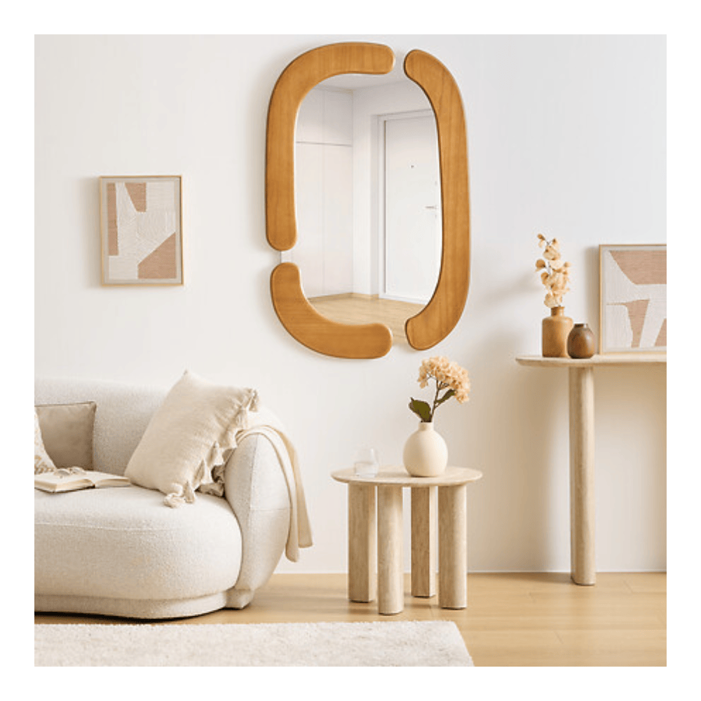 Alpha 55 Miroir Antoine 114 x 74 cm en Bois