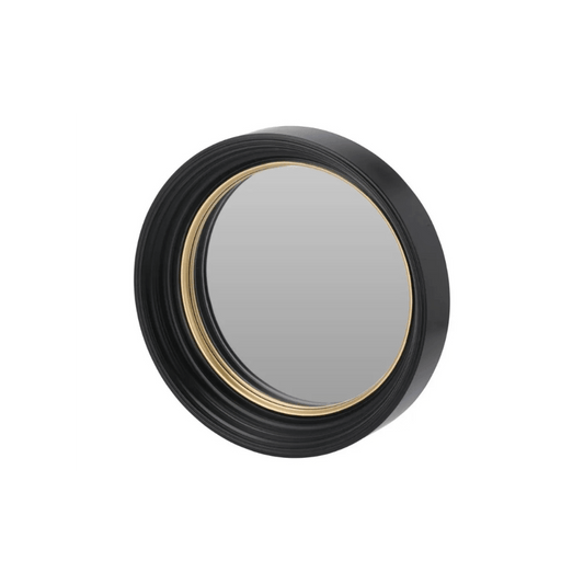 Alpha 55 Miroir bordure doré et noir élégant