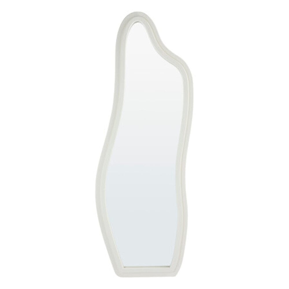 Alpha 55 Miroir mural organique Emily blanc – Moderne & naturel