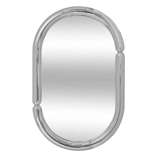 Alpha 55 Miroir ovale Micaela argent – Classique & élégant