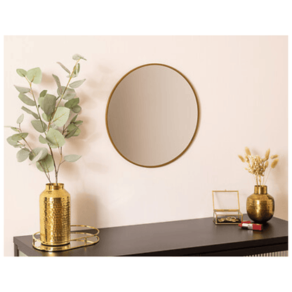 Alpha 55 Miroir rond Alice doré élégant décoratif