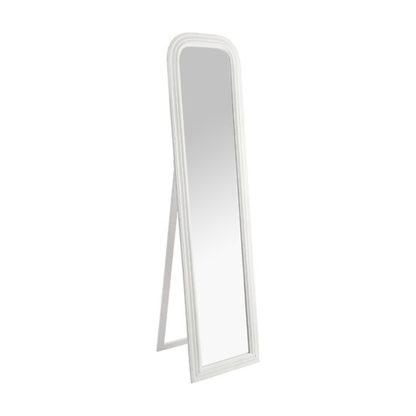 Alpha 55 Miroir sur pied Adèle blanc élégant