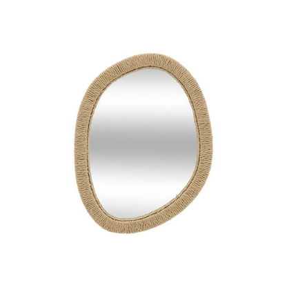 Alpha 55 Miroir Tilia en bois et corde naturel