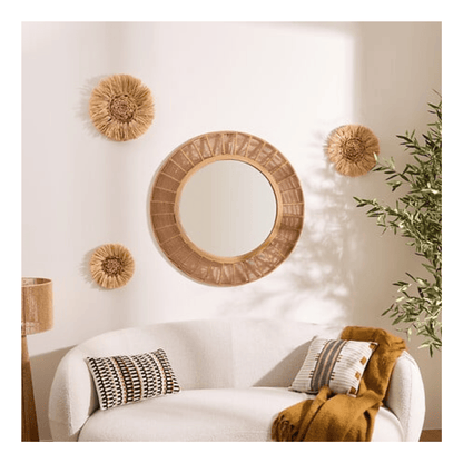 Alpha 55 Miroir Zélie en bambou et papier naturel
