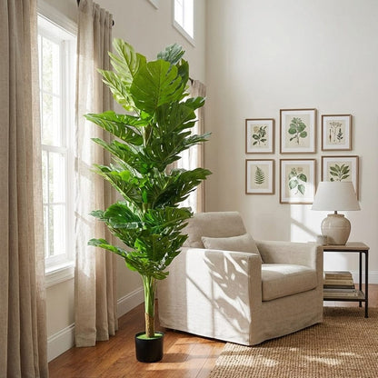 Alpha 55 Monstera Artificiel Luxueux – Déco Tropicale & Réalisme Chic