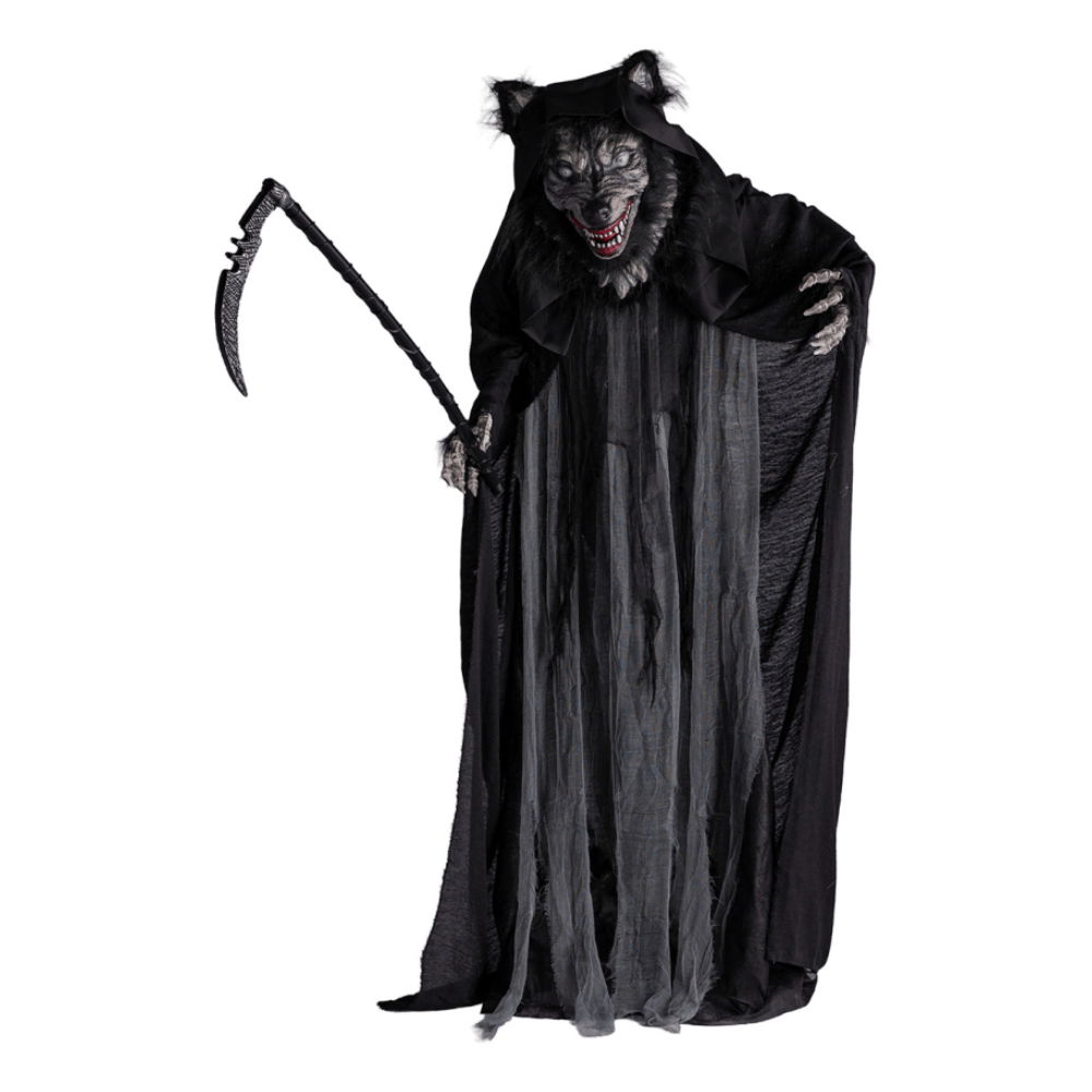 Alpha 55 Monstre Loup 170 cm Son, LED & Mouvement – Halloween