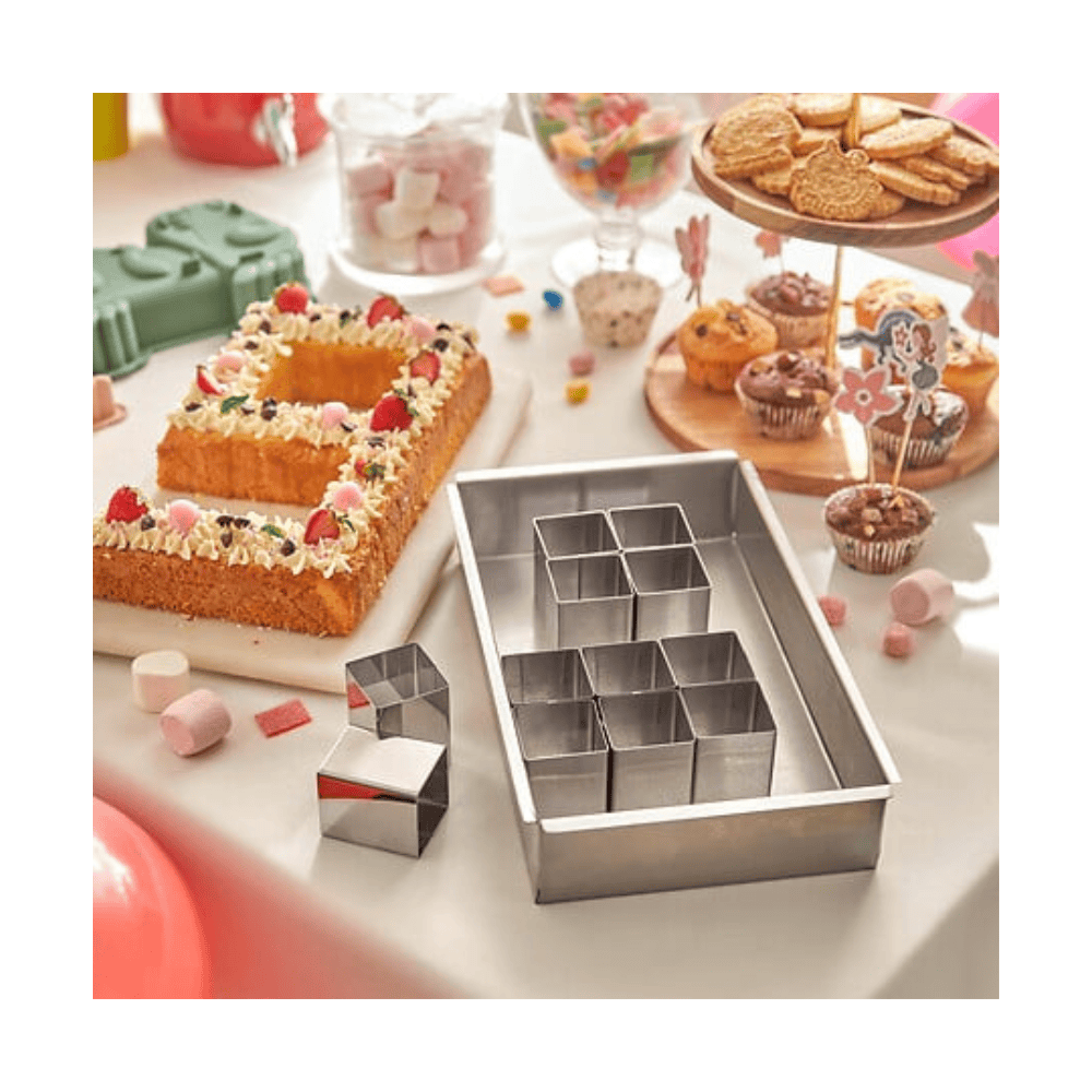 Alpha 55 Moule pâtisserie réglable chiffres lettres en inox