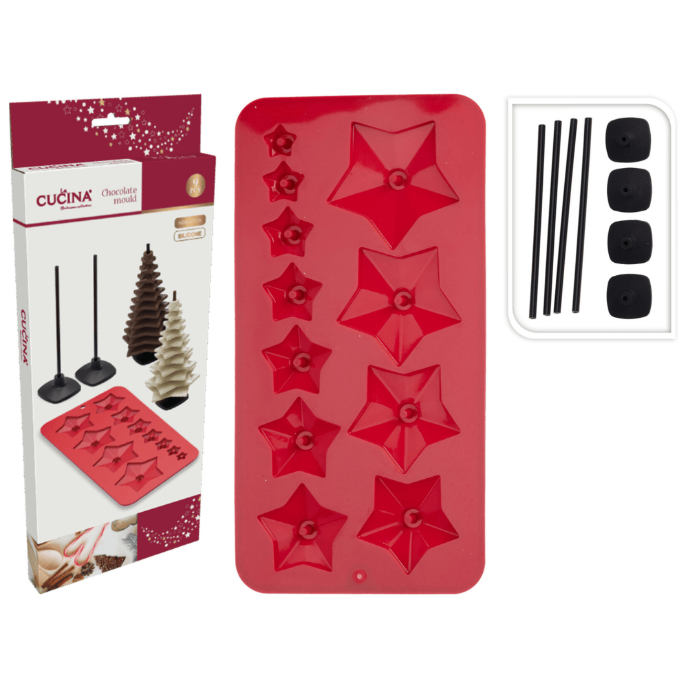 Alpha 55 Moule silicone étoile rouge – Pâtisserie Noël