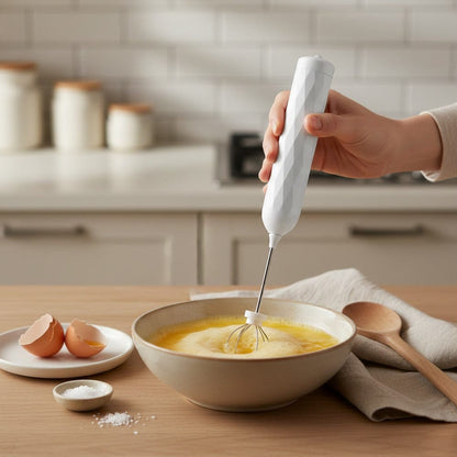 Alpha 55 Mousseur à lait manuel avec manche – Simple et efficace